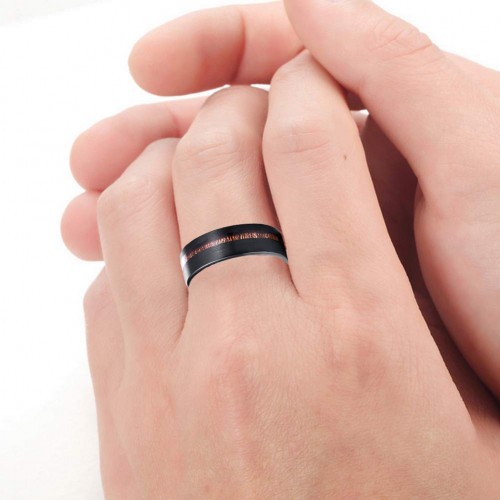 Mens Womens Black Tungsten Matching Carbide Wedding Bands Carbon Fiber Engraved Hawaiian Koa Wood Engagement Ring Brushed Fini