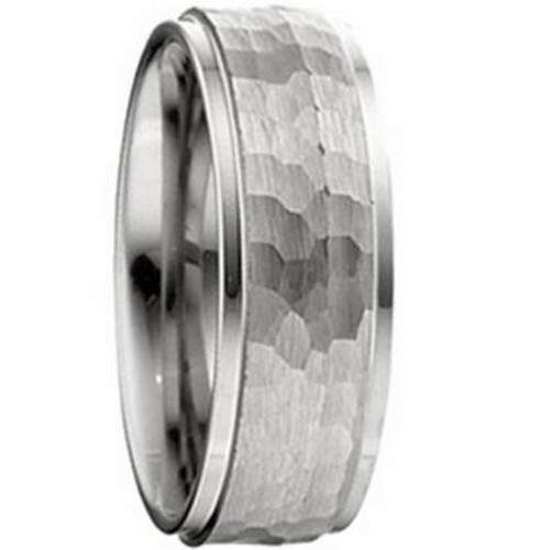 Mens Womens 8MM Silver Tungsten Carbide Rings Multi Faceted Surface Step Edge Couple Wedding Bands Carbon Fiber