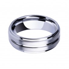  Tungsten carbide Matching Rings 8MM Brushed Mens Womens Wedding Bands Middle Groove High Polished Comfort Carbon Fiber 