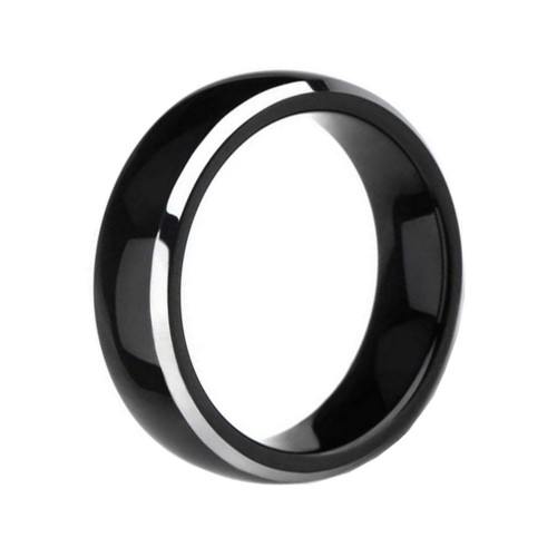 Mens Womens 6MM Black High Polished Classy Domed Tungsten Carbide Rings Carbon Fiber Couple Wedding Bands