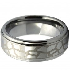 8MM Silver Plated Laser Celtic High Polished Tungsten Carbide Rings Couple Wedding Bands Mens Womens Carbon Fiber