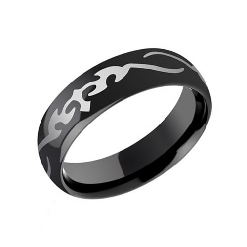 8MM Mens Womens Black Full Arc High Polished Laser Tungsten Carbide Rings Couples Wedding Bands Carbon Fiber