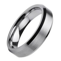 4mm Mens Womens Brushed Tungsten Carbide Satin Finished Ring Carbon Fiber Couple Wedding Bands Comfort Fit