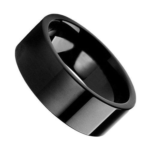 Tungsten Carbide Rings Couples Wedding Bands Black Flat High polished Engraving Carbon Fiber Unisex Comfort fits