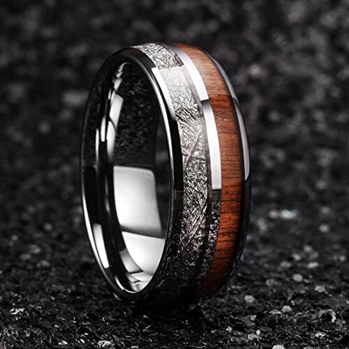 Customized Engraving Tungsten carbide Ring Couple Wedding Bands Carbon Fiber Matching Rings,Domed Tungsten Carbide Ring With W